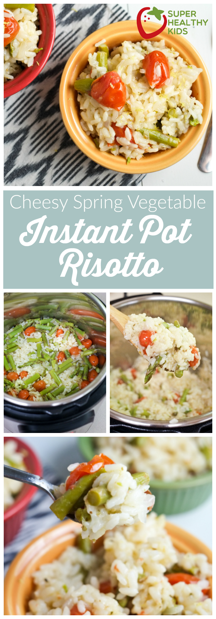 Cheesy Instant Pot Risotto with Spring Veggies Recipe Healthy Ideas for Kids