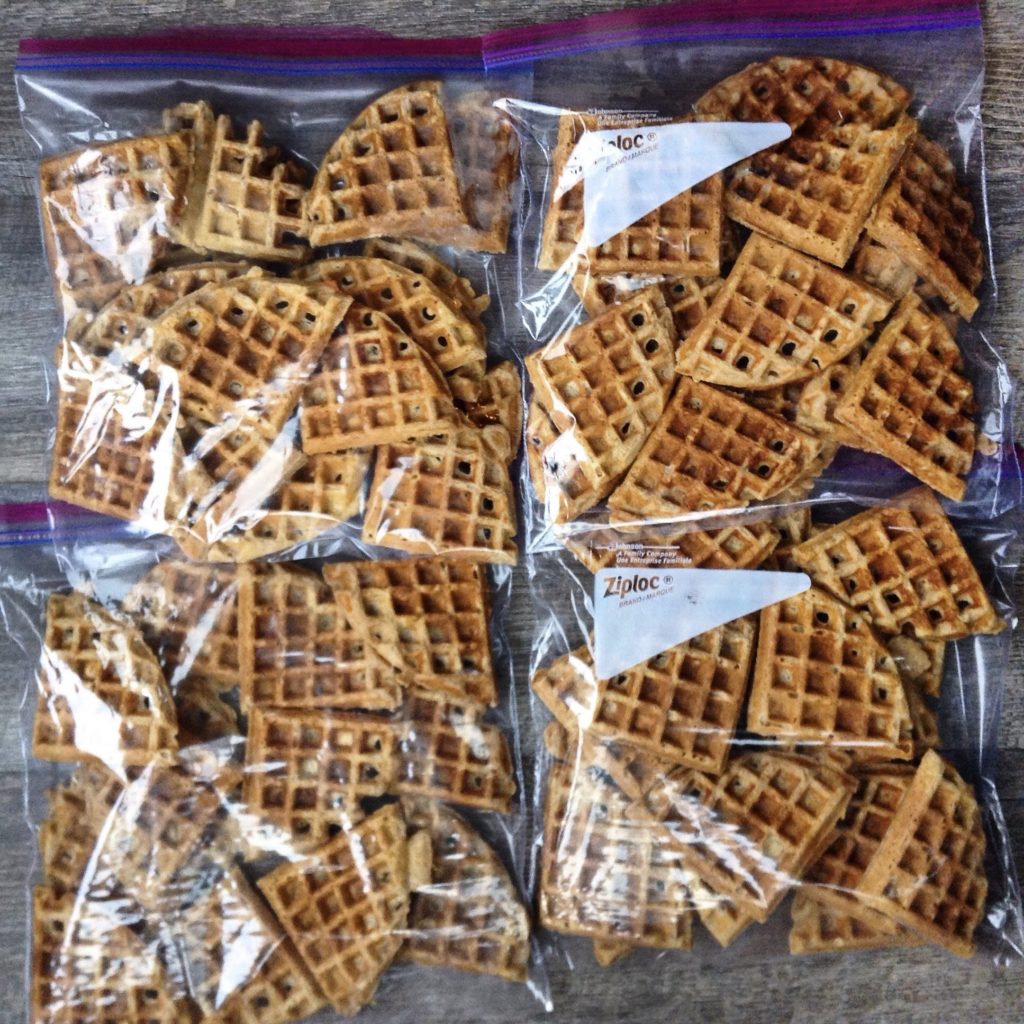 waffles in freezer bags