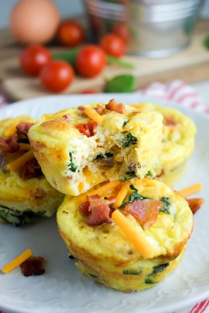 Bacon, Spinach & Tomato Breakfast Egg Cups Recipe | Healthy Ideas for Kids