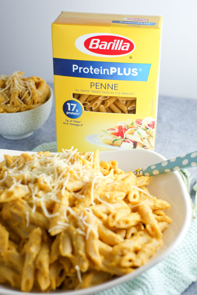 Barilla® ProteinPLUS® pasta is the perfect way to boost the nutrition of any pasta dish. High in protein, fiber, and ala omega-3s!
