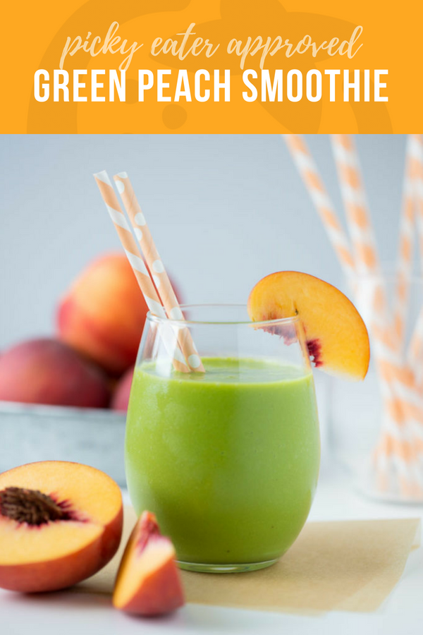 green peach smoothie