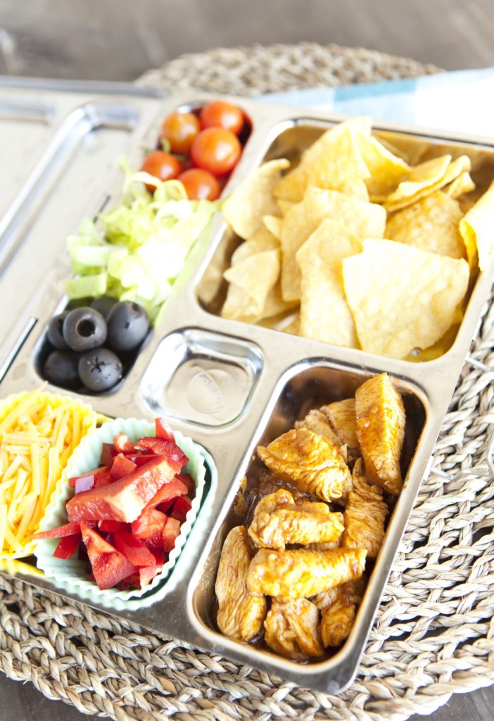 Homemade Chicken Taco Lunchable. www.superhealthykids.com