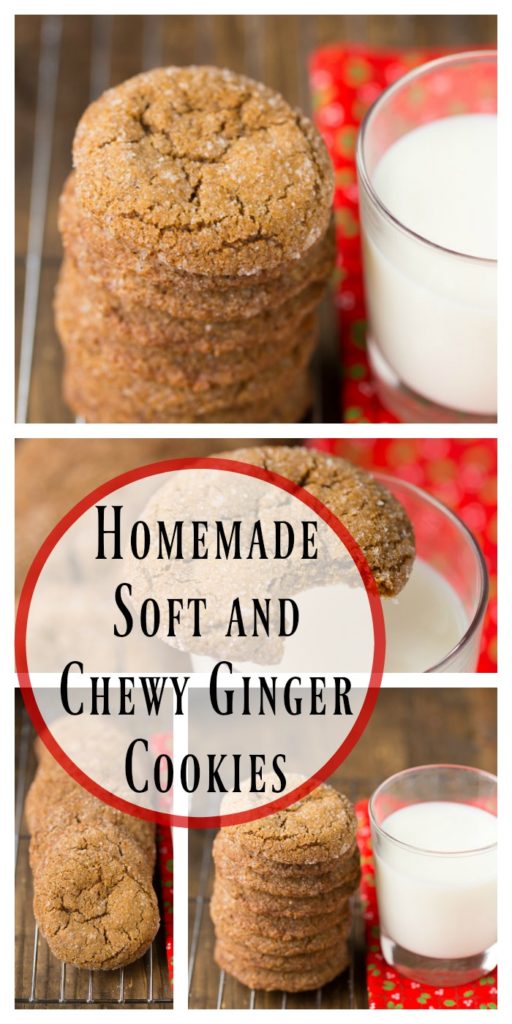 Homemade Soft and Chewy Ginger Cookies