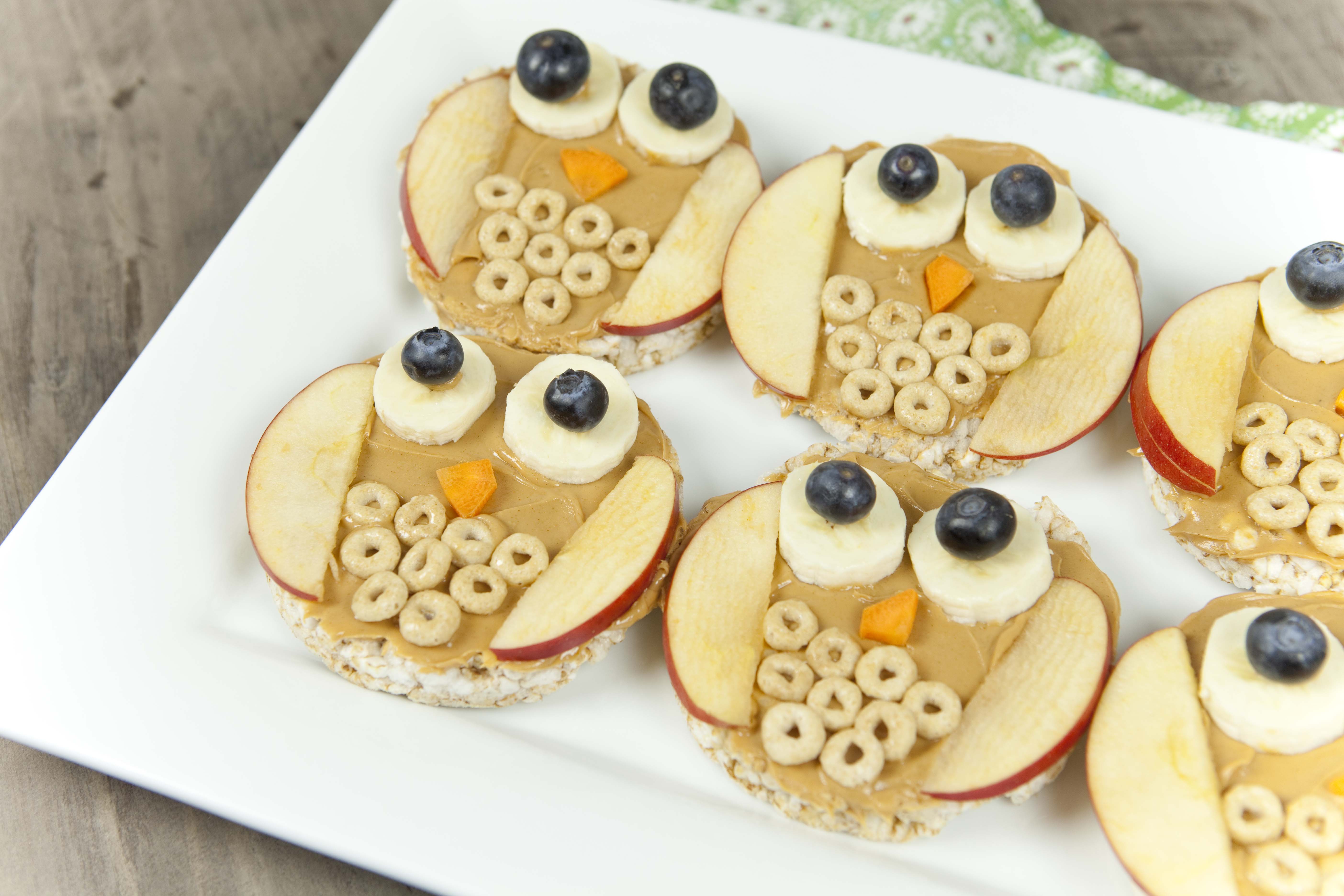 Fun Food For Kids Owl Rice Cakes Healthy Ideas For Kids pin-on-play-with-my-food