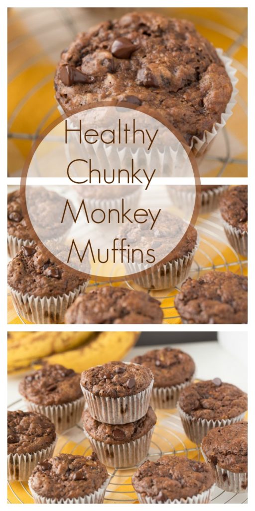 Healthy Chunky Monkey Muffins