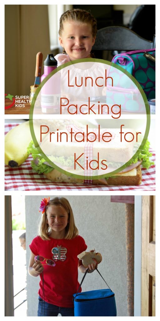 Lunch Packing Printable for Kids