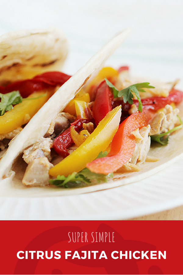 Crockpot Chicken Fajitas with Citrus