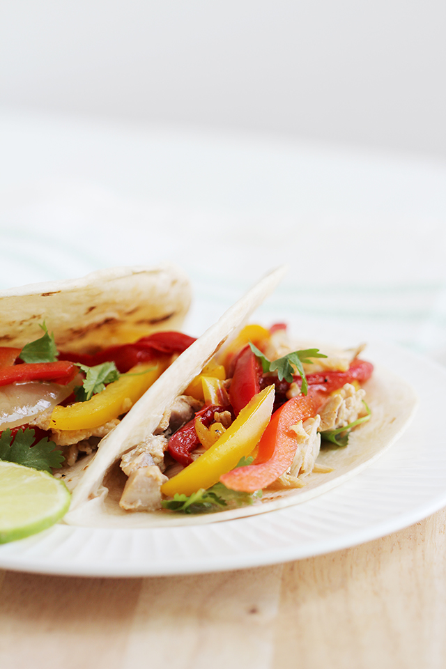 Crockpot Chicken Fajitas with Citrus