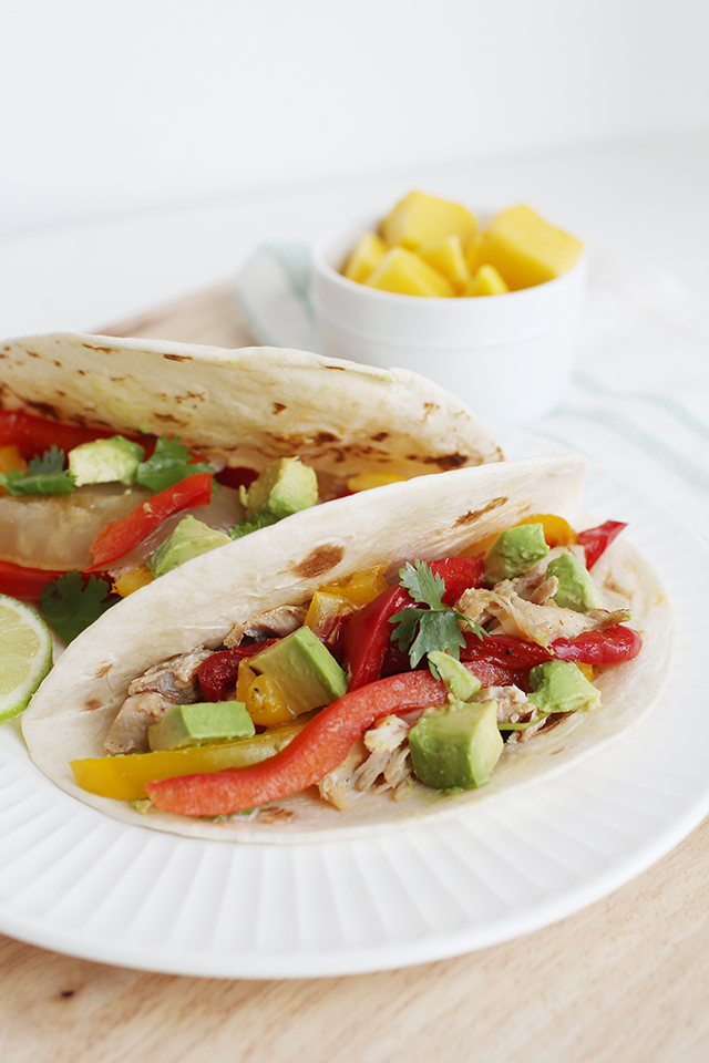 Crockpot Chicken Fajitas with Citrus