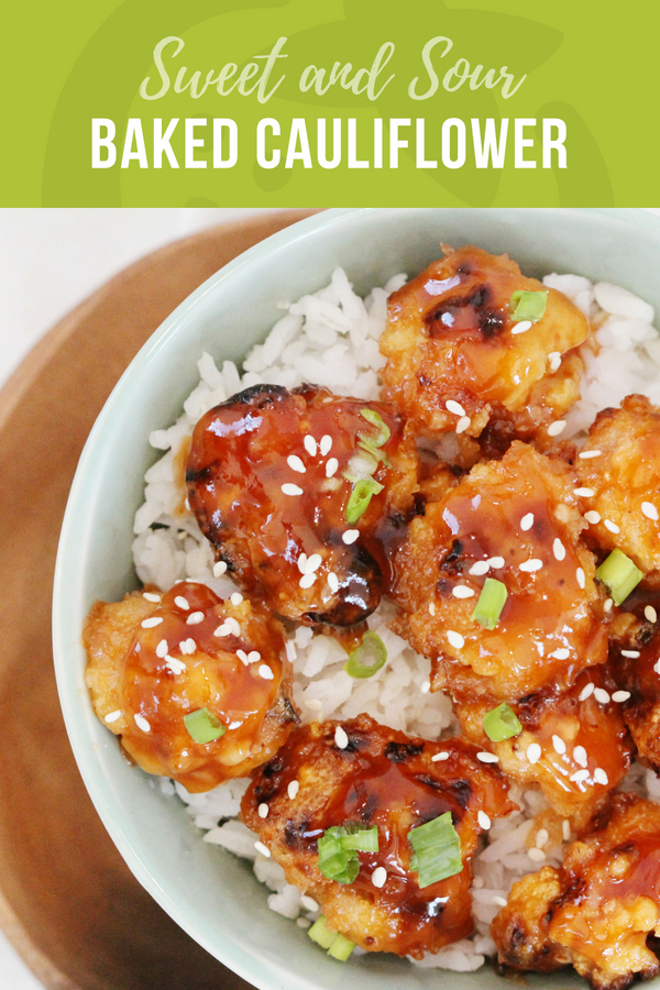 Sweet and Sour Baked Cauliflower