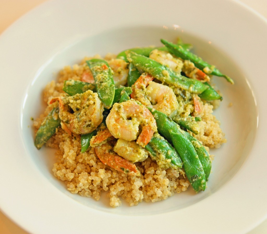 Pesto Shrimp Bowl Super Healthy Kids