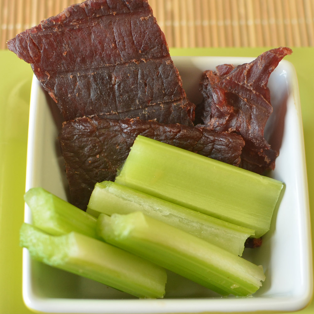 Celery and Low Sodium Beef Jerky Super Healthy Kids