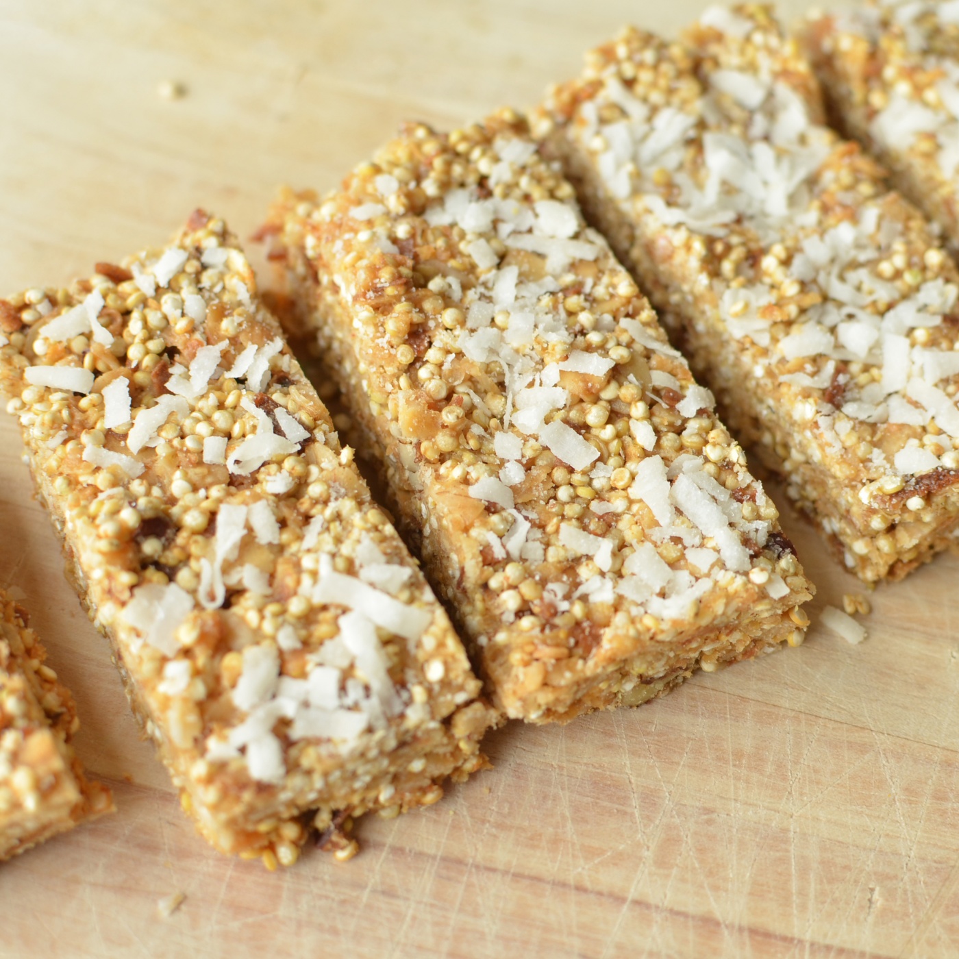 Quinoa Coconut Granola Bars Super Healthy Kids