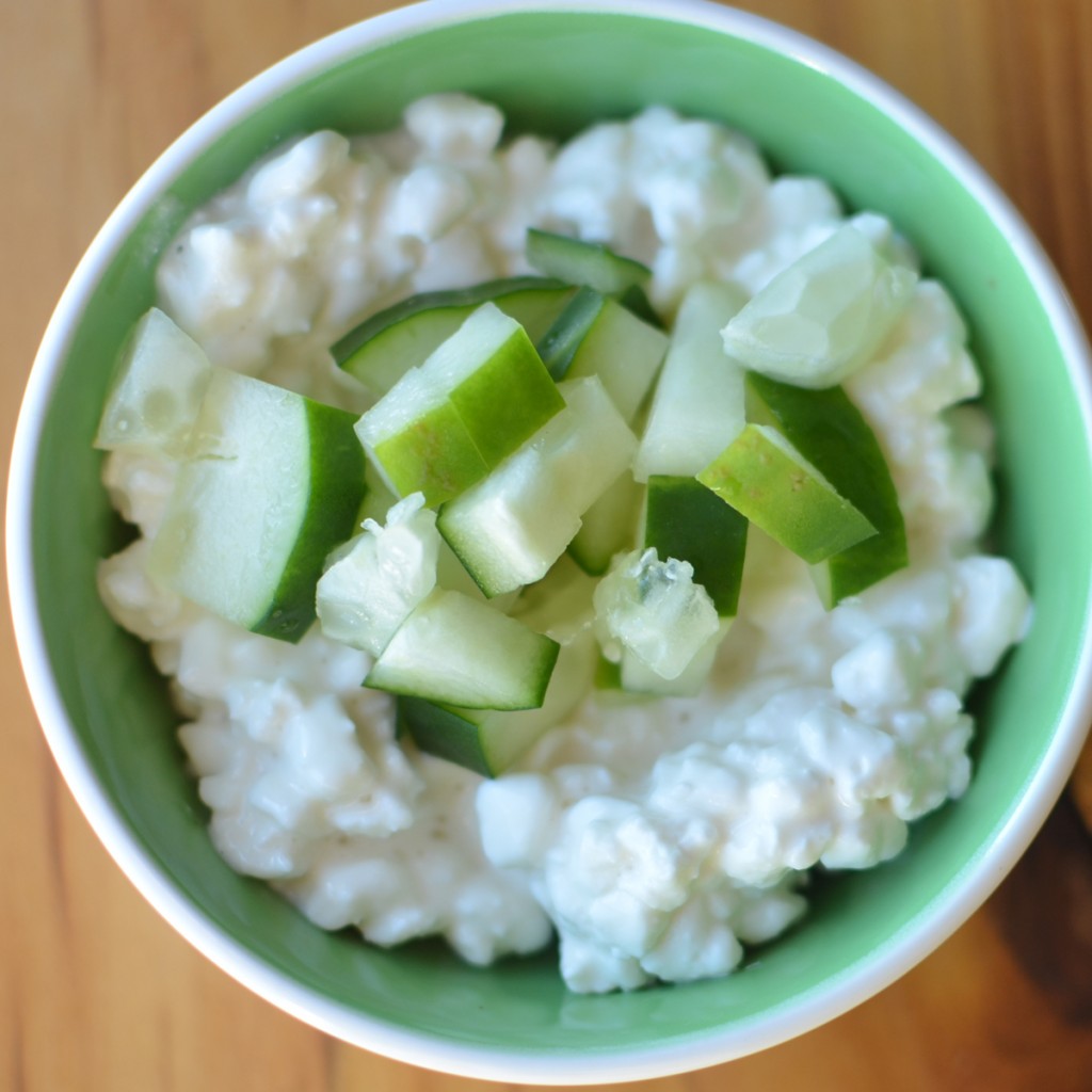 Cottage Cheese and Cucumbers Super Healthy Kids