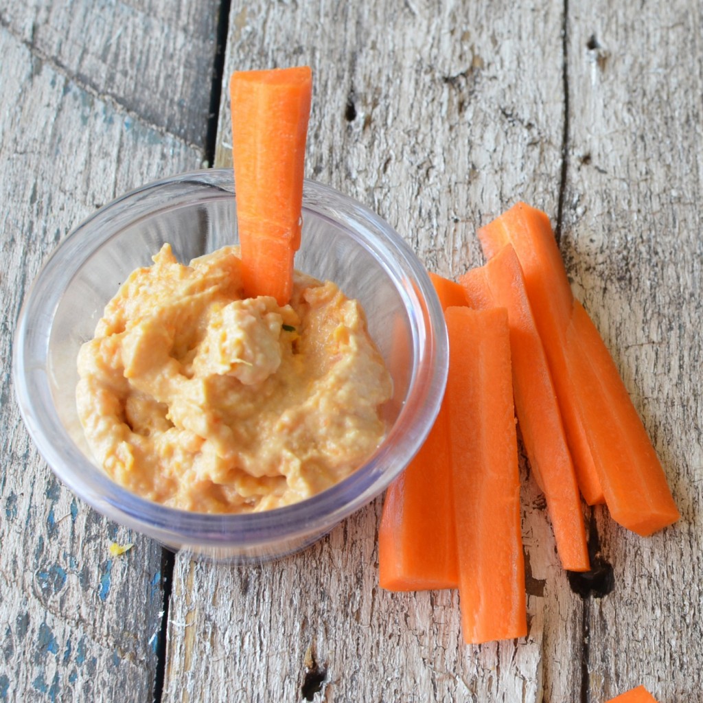 Carrots with Sweet Potato Hummus Super Healthy Kids