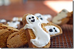 30 Healthy and Festive Halloween Treats 7 Grain Pumpkin Biscotti Ghosts