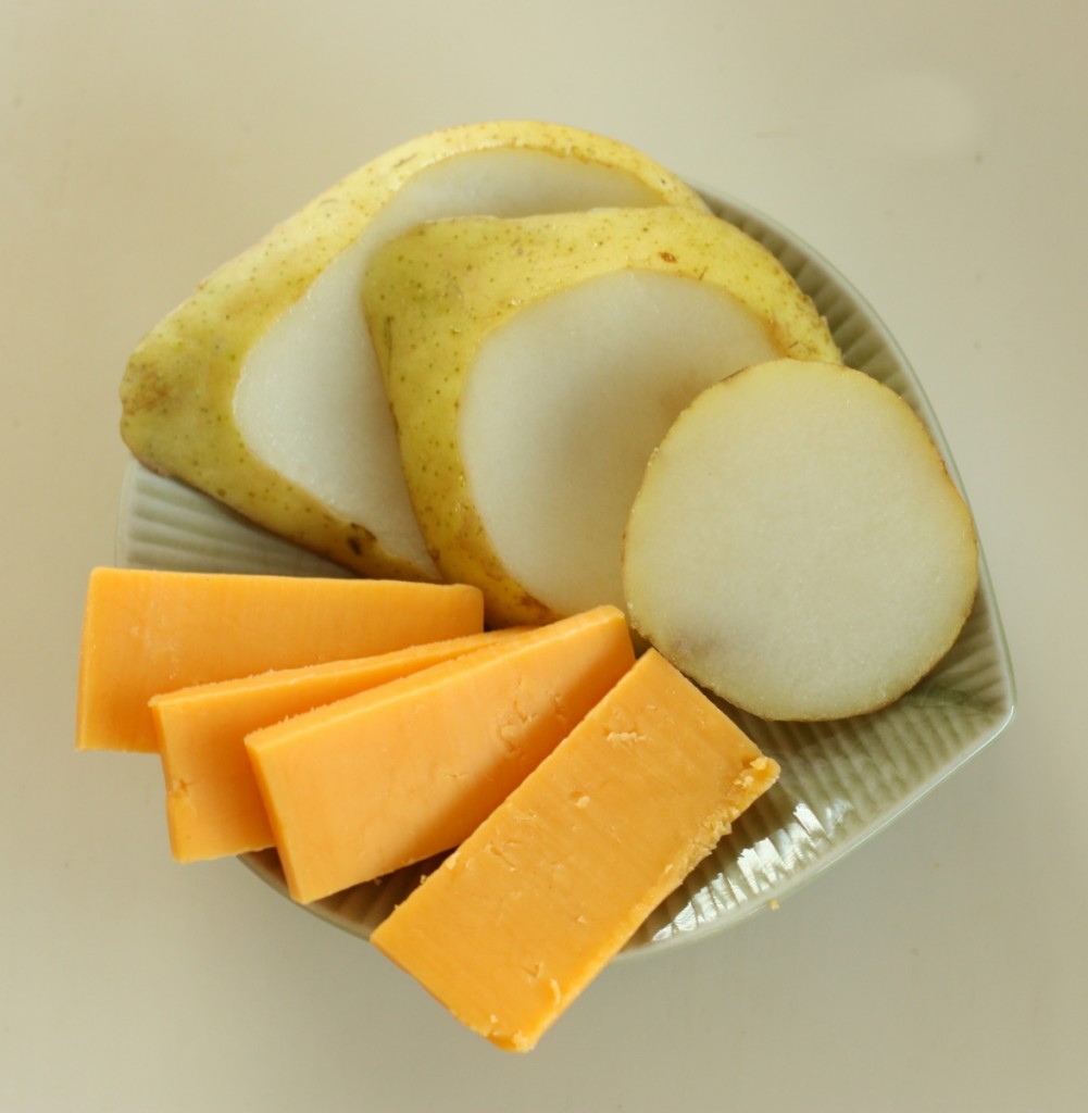 Pear Slices and Cheese Super Healthy Kids
